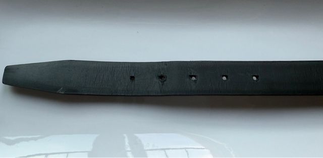 Cinturón Hugo Boss piel italiana negro 90 34