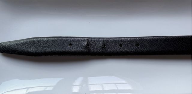 Cinturón Hugo Boss piel italiana negro 90 34