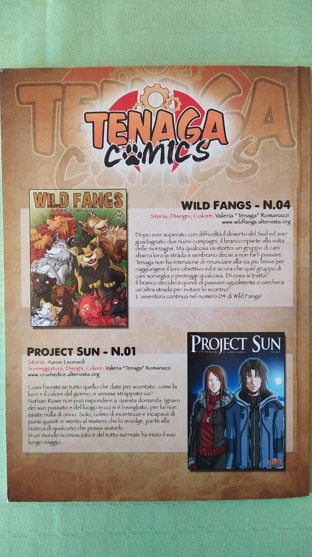 Hunters J 01, Tenaga, fumetto indipendente