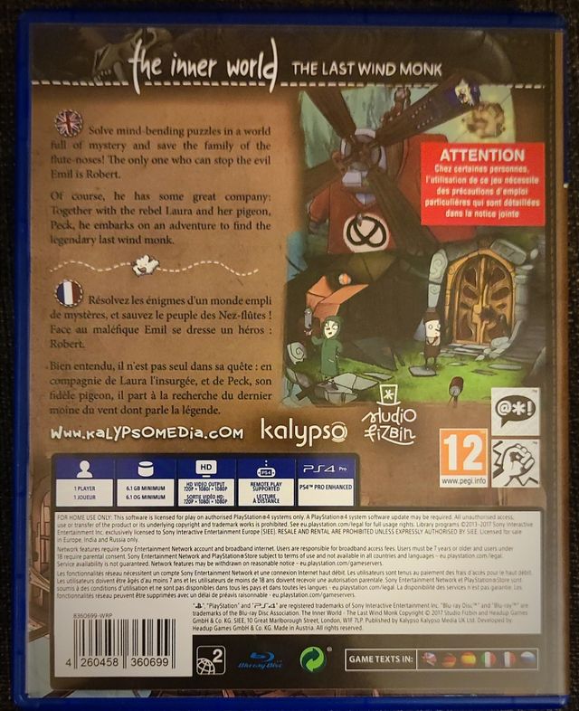 Ps4 Videogame: The Inner World