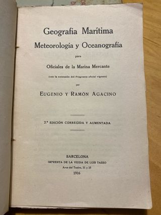 Geografia maritima. 1918. Mapas desplegables