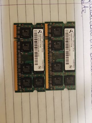 Memoria Pc2 5300s 1Gbx2 DDR2