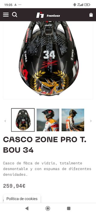 Casco hebo zone pro toni bou