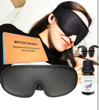 Tapones y mascarilla para dormir