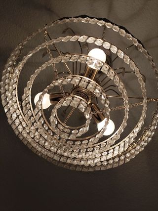 Lampara de techo cristales