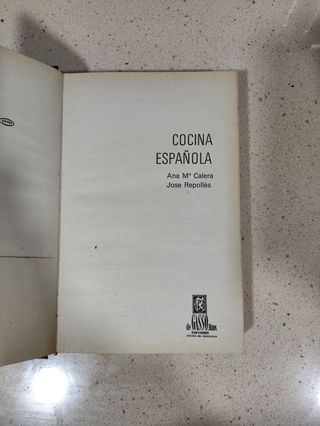 Libro cocina española 1976
