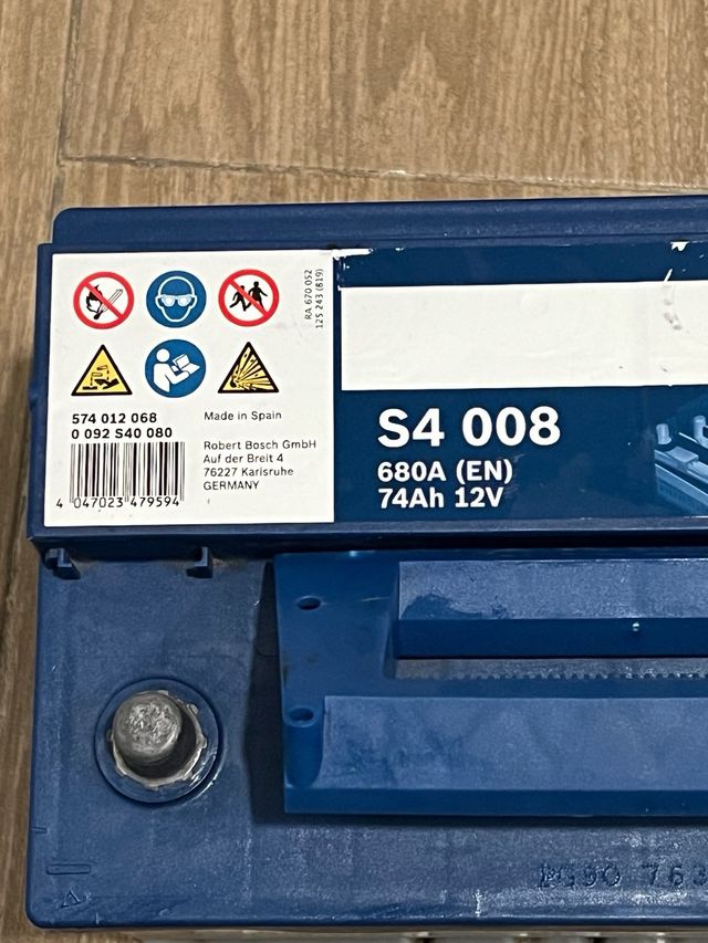 BATERIA BOSCH S4 008 / 74 AH