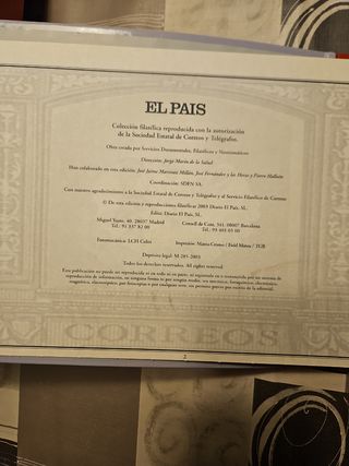 España sello a sello. Colección El País