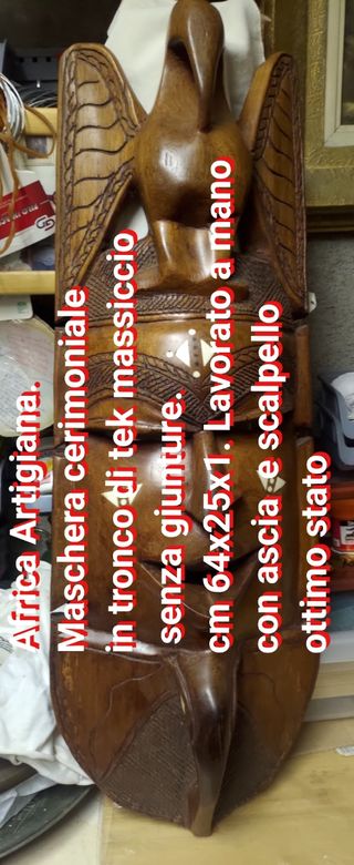 Grande MASCHERA AFRICANA TEK x cerimonia