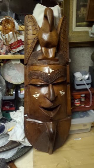 Grande MASCHERA AFRICANA TEK x cerimonia