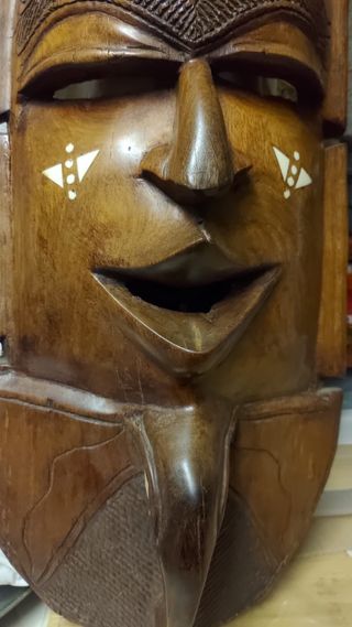Grande MASCHERA AFRICANA TEK x cerimonia