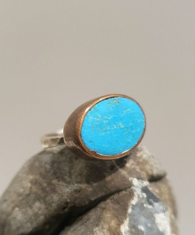 Anello in argento 925 e pietra turchese