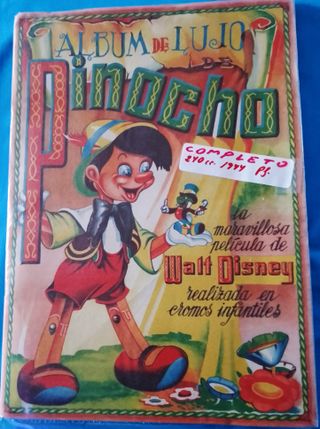 ALBUM CHROMOS PINOCCHIO LUXURY FHER 1944 ORIGINE COMPLETA