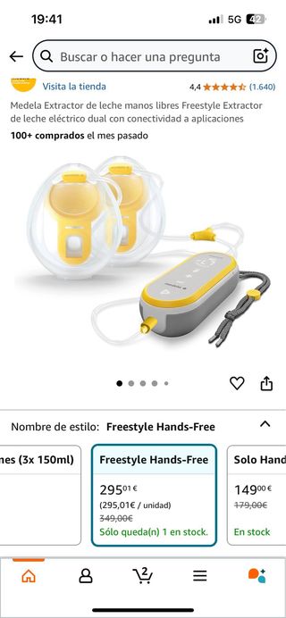 Sacaleches medela manoslibres