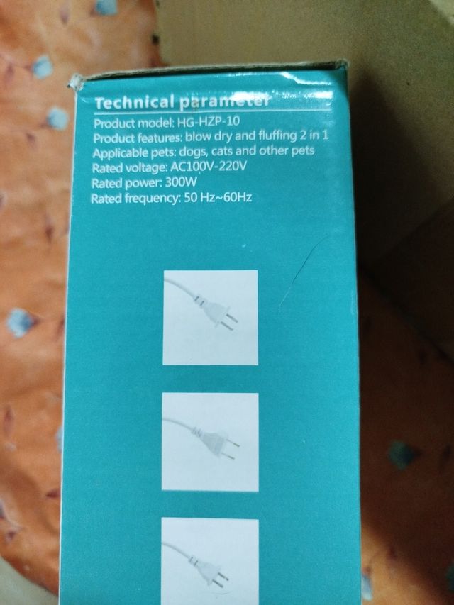 Secador y cepillo mascotas