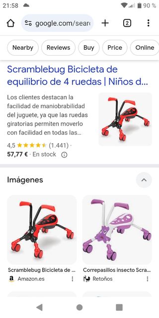 Correpasillos scramblebug