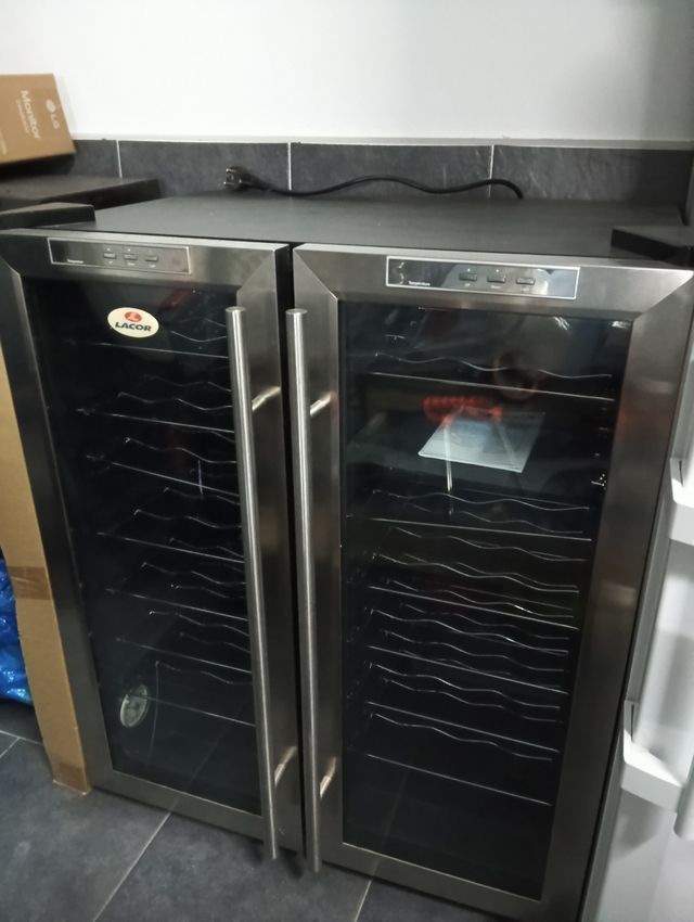 Nevera de vino de 48 botellas, 2 tempera