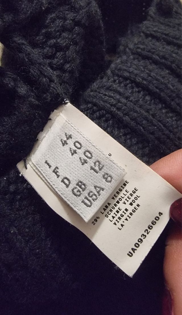 Alberta ferretti poncho/cappa uncinetto