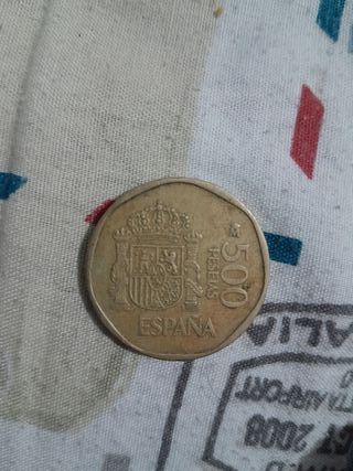 Carlos Sofía moneda de 500 pesetas del 1990