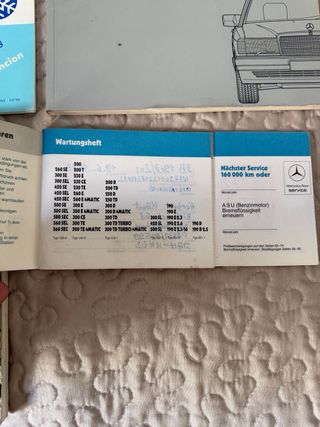Libro revisiones instrucciones Mercedes 190 W201