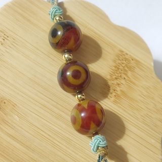 Pulsera tibetana de ágata Dzi