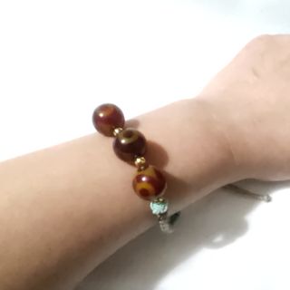 Pulsera tibetana de ágata Dzi