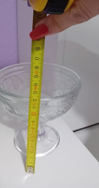 2 preciosas copas de cristal tallado