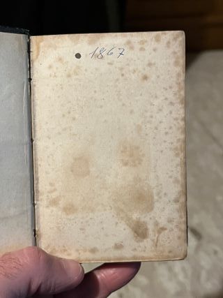 Antico libro anno 1867 - Via al Paradiso -