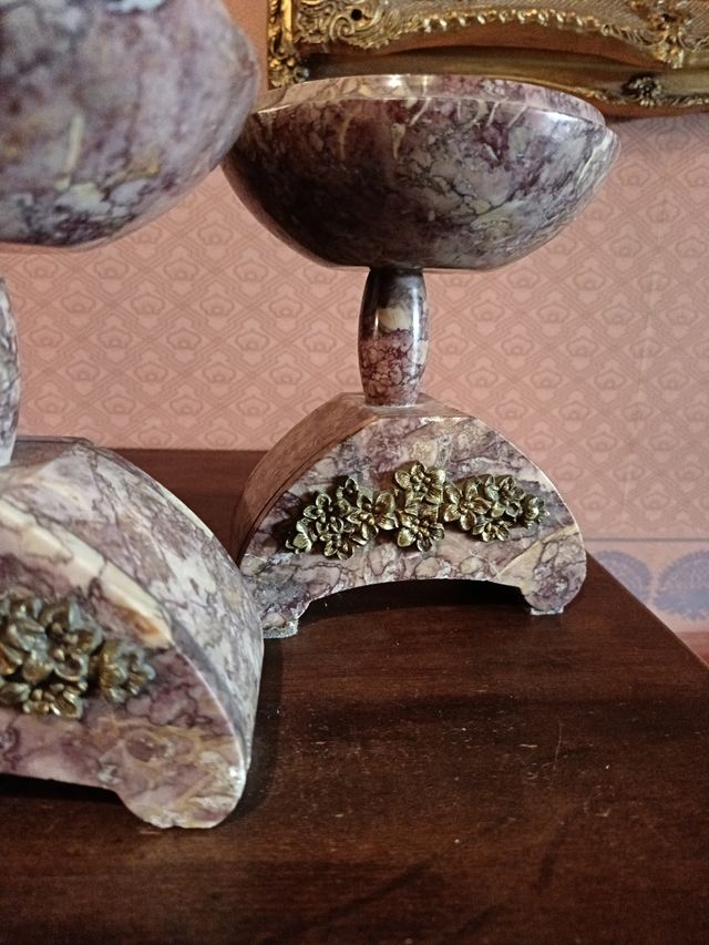 Coppia coppe in marmo 