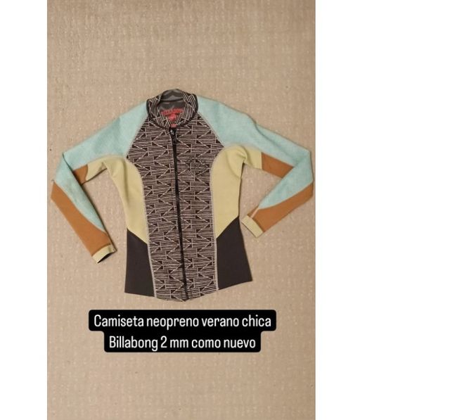 camiseta neopreno billabong chica 2mm