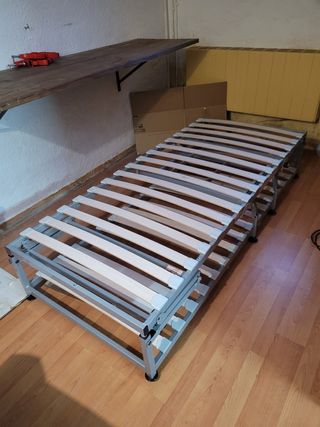 Cama litera plegable metálica