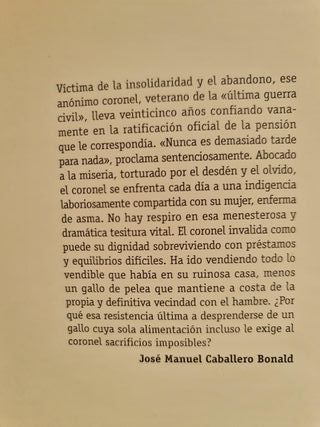 El coronel no tiene quien le escriba