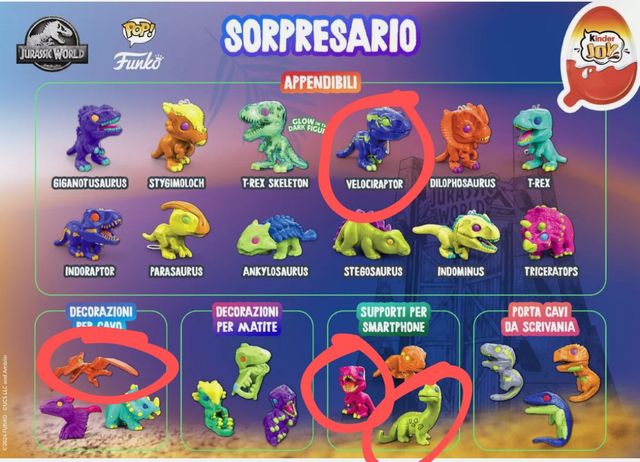 Colección dinosaurios kinder joy