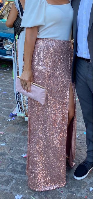 Falda lentejuelas fiesta