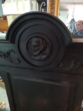 Sofá o Banco antiguo , madera de nogal