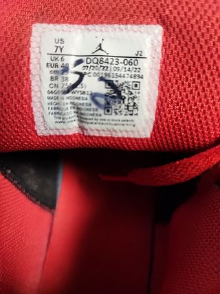 Nike Air Jordan 1 Mid (GS) Fire Red