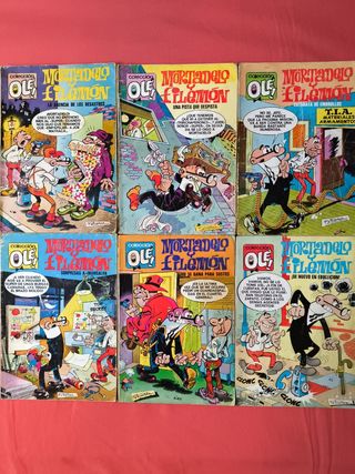 6 ANTIGUOS COMIC MORTADELO Y FILEMÓN AÑO 1975