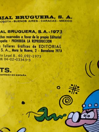 6 ANTIGUOS COMIC MORTADELO Y FILEMÓN AÑO 1975