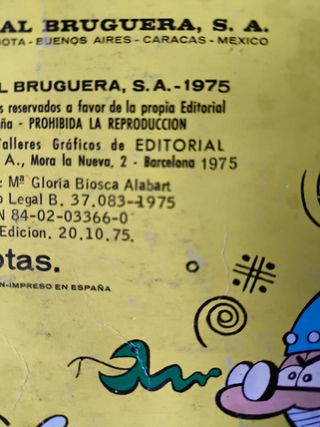 6 ANTIGUOS COMIC MORTADELO Y FILEMÓN AÑO 1975