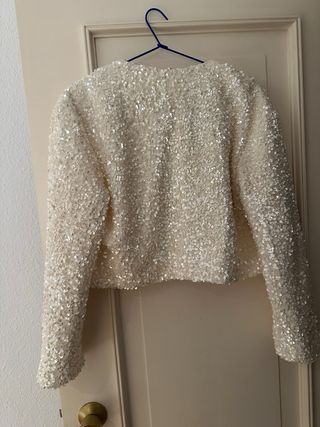 Chaqueta Lentejuelas Lazos hm