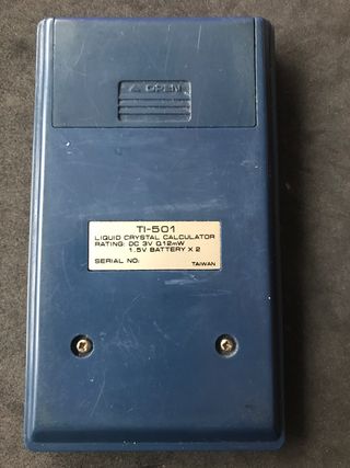 calculadora vintage 1981 texas instruments TI501