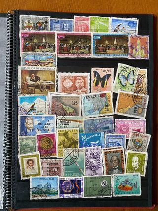 Coleccion de sellos Hispanoamericanos y otros