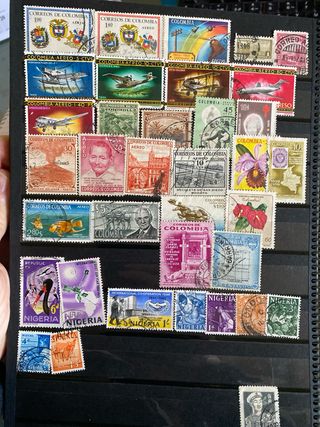 Coleccion de sellos Hispanoamericanos y otros