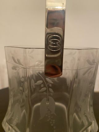 Servizio bicchieri in cristallo e acciaio