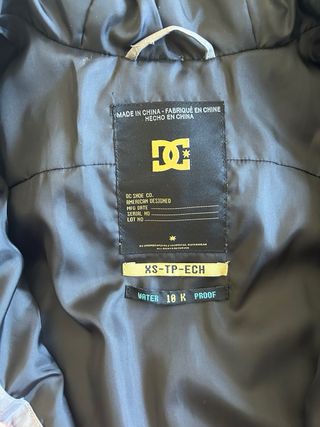 Chaqueta esquí/snow DC Shoe mujer T.XS