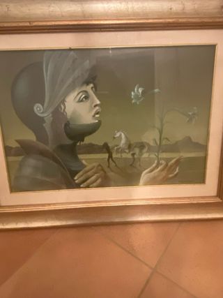 Olio su tela del pittore Maggiora Vergano