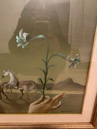 Olio su tela del pittore Maggiora Vergano