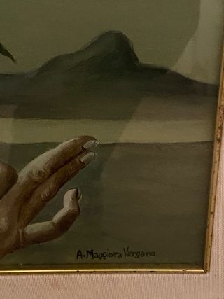 Olio su tela del pittore Maggiora Vergano