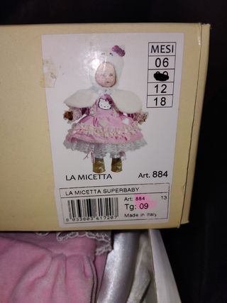 Vestito micetta carnevale 9 mesi