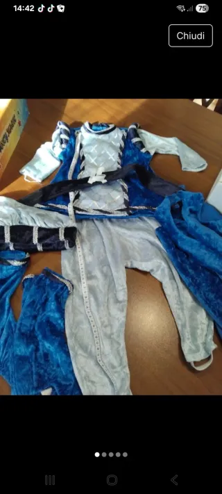 Vestito principino 1 anno misura 78 cm